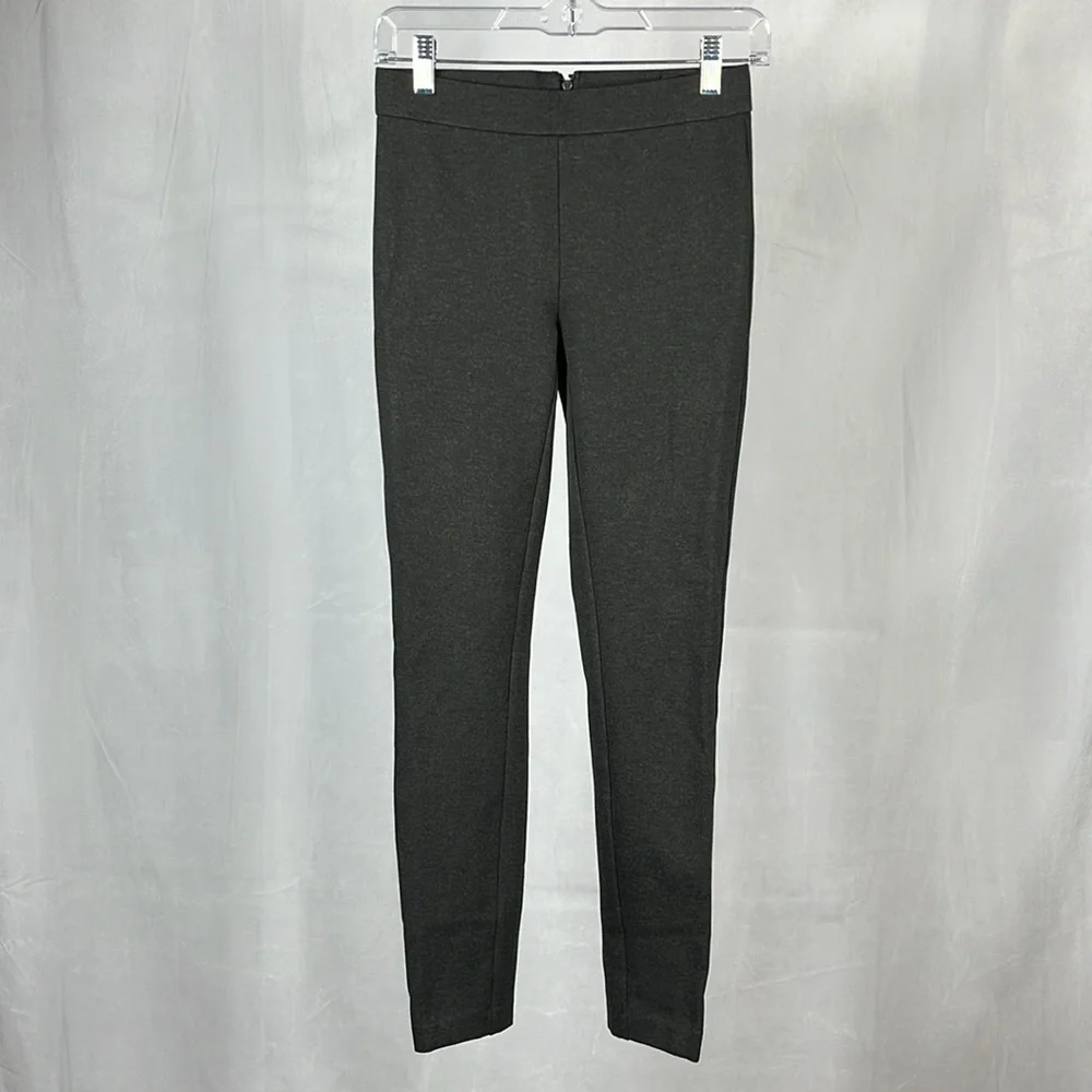 J Crew Pixie‎ Ponte Stretch Pant in Charcoal Gray.